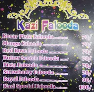 Kazi Falooda menu 1