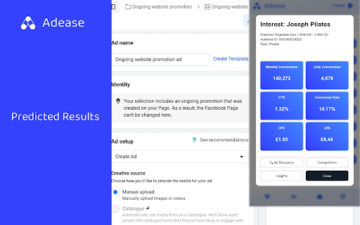 Facebook Ads Results Predictor (MarketingGPT)