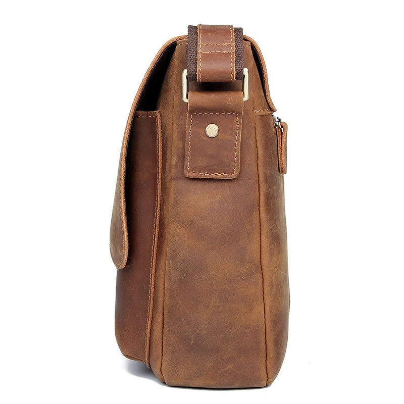 Title 3, Heren Retro Tas Crazy Horse Leer Koreaanse Vers...
