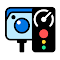 the speed and red light camera icon