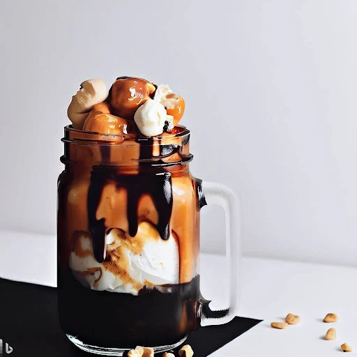 Caramel Black And White Sundae