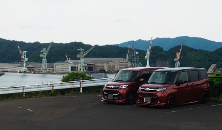 スイフトスポーツの突発コラボ🤗⁉️w？？？・ミニカー撮影・脚立 … やベェ～😅😅😅💦・文庫山⛰️・舞鶴に関するカスタム事例の投稿画像2枚目