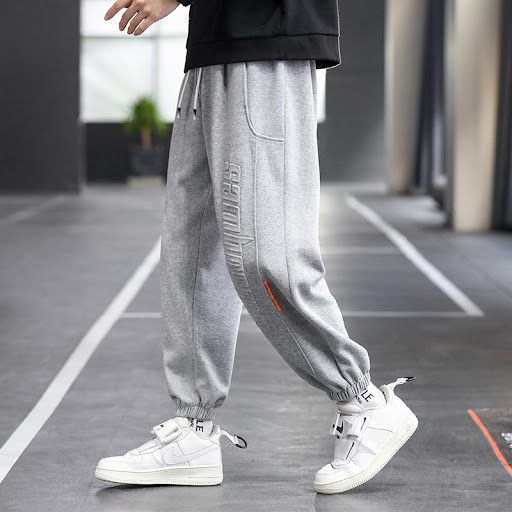 Title 2, Fashionable tapered ankle-tied pants. Casual sw...