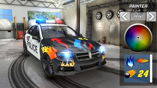  Police Drift Car Driving Simulator- 스크린샷 미리보기 이미지  