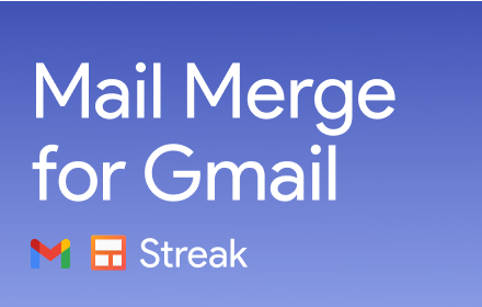 Streak Mail Merge for Gmail small promo image