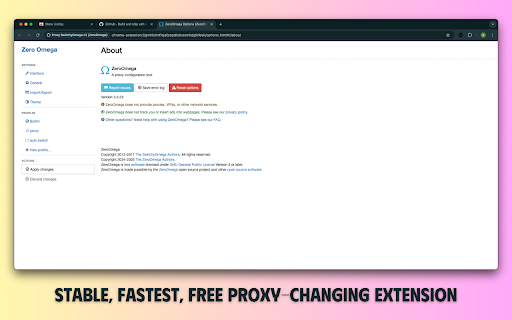 Proxy SwitchyOmega v3 (ZeroOmega)