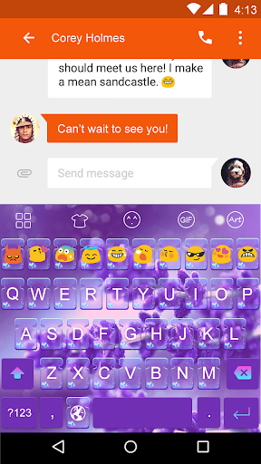 免費下載個人化APP|Purple Fantasy-Emoji Keyboard app開箱文|APP開箱王