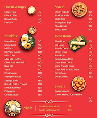 J K Sagar menu 1