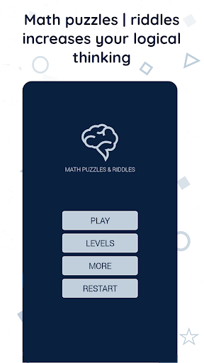 Screenshot Math riddles: logic math games