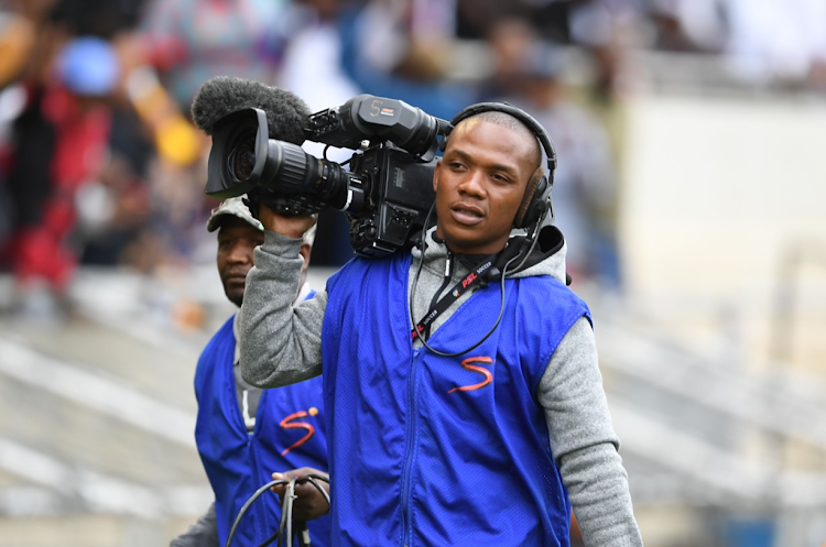 SuperSport cameraman during a DStv Premiership match. File photo.