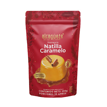 Mezcla Natilla Alcaguete Sabor Caramelo Sin Azúcar x 200 gr  