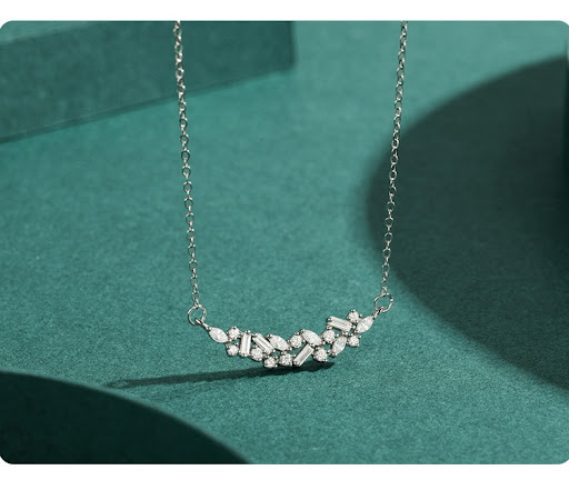 Title 4, S925 Sterling Silver Niche Necklace for Women, ...