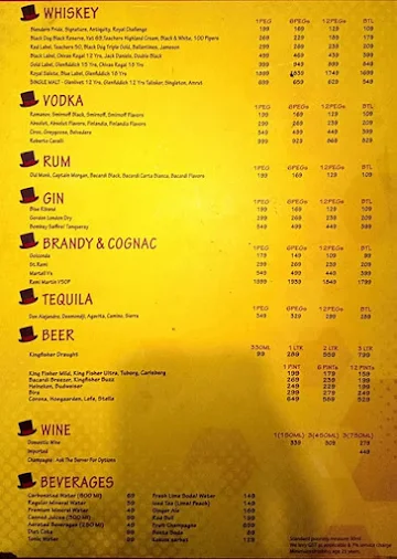 Angrezi Dhaba menu 