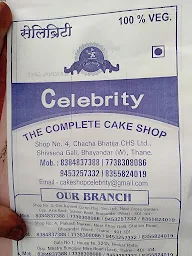 Celebrity The Cake Shop menu 1