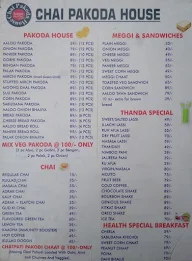 Chai Pakoda House menu 1