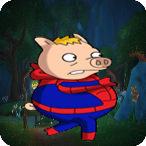 Spider Pig Rope Swinging Crazy