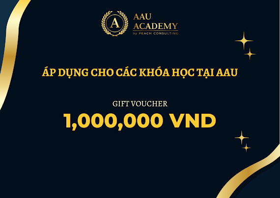 (Aau Academy) - E - Voucher 1 Triệu (Áp Dụng Cho Các Khoá Học Trị Giá >1Otr Tại Aau )