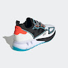 zx 2k boost marvel footwear white / core black / bright cyan