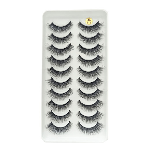 Title 2, 3D117 Ten Pairs of False Eyelashes Eye Tail Pul...