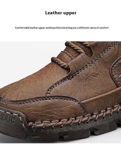 Title 19, Mens Casual High Top Cotton Padded Warm Handma...