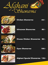Afghani Shawarma menu 3