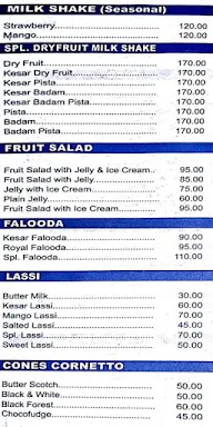 Hotel Sarovar menu 2