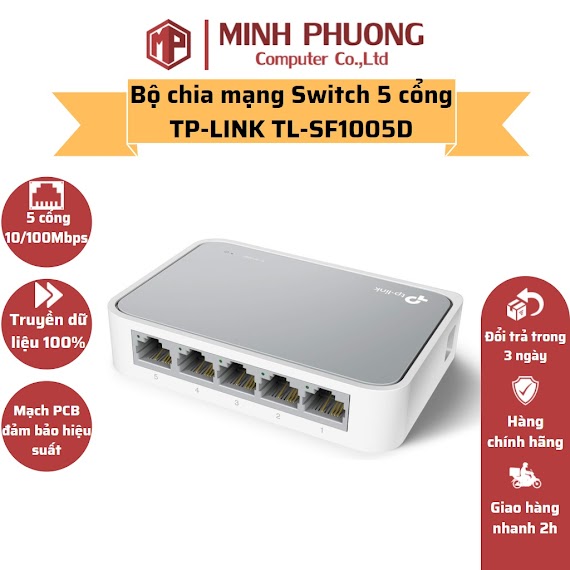 Bộ Chia Mạng Switch 5 Cổng Tp - Link Tl - Sf1005D 10/100Mbps