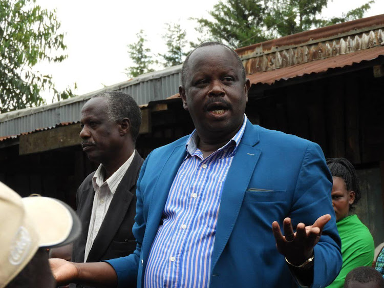 CCM leader Isaac Rutto during a function in Konoin.