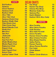 Delhi Chat menu 1