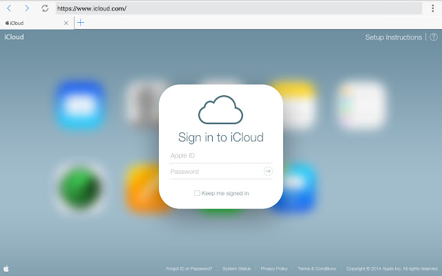 ICloud chrome extension