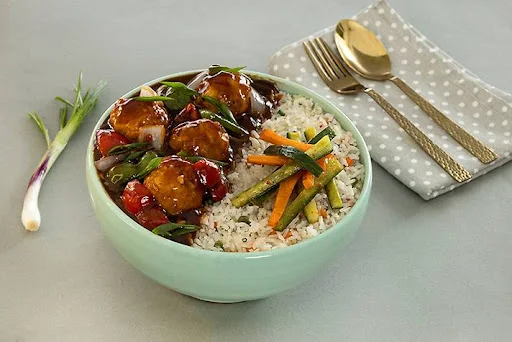 Manchurian Delight Rice Bowl