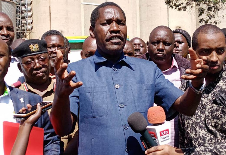 CS Peter Munya in Eldoret on April 5