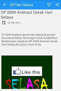 DP Hari Selasa Animasi Gerak Apps On Google Play