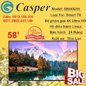 Smart Tivi Casper 4K 58 Inch 58Ux5200 Uhd