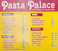 Pasta Palace menu 2