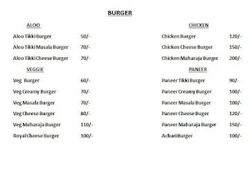 Kathi Egg Roll menu 