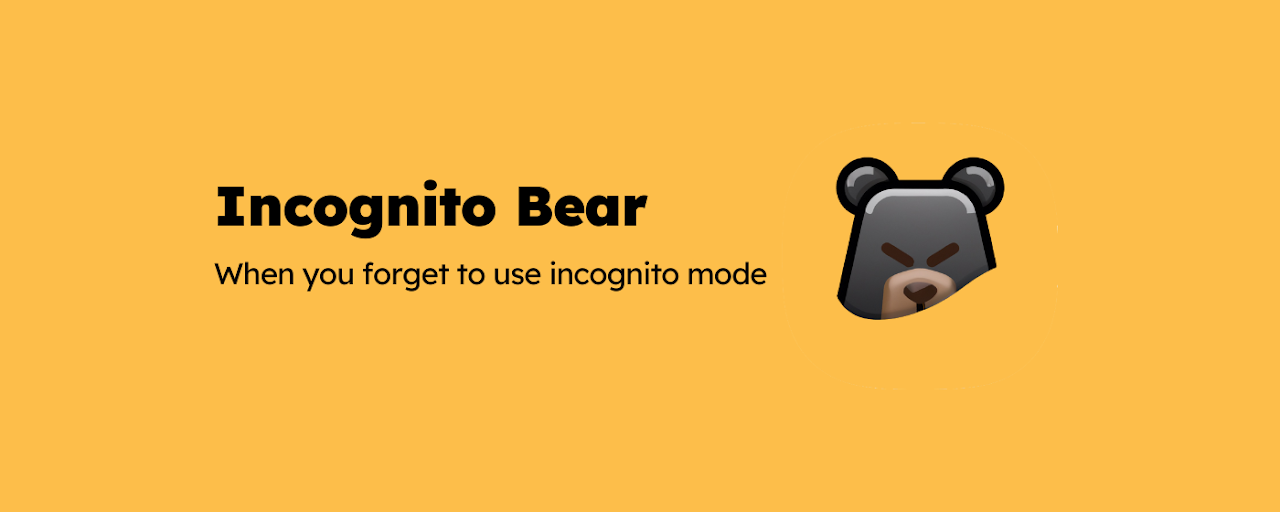 Incognito Bear: Remove NSFW websites Preview image 1