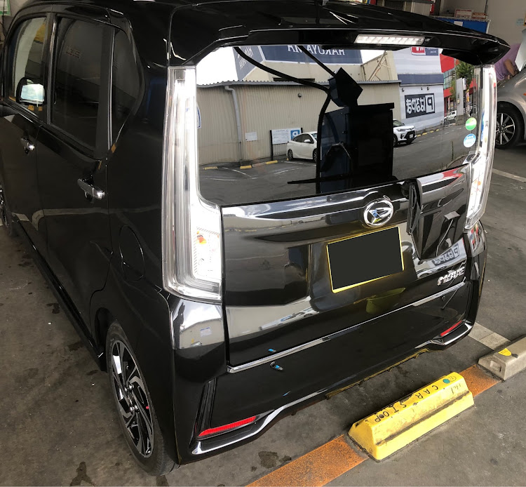 ムーヴカスタムのグラシアス・洗車した！・暑い、、暑いぞおおお！！・簡易ガラスコーティング・塩水に関するカスタム事例の投稿画像5枚目
