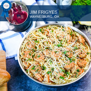 Blue Ribbon Garlic Shrimp Scampi and Pasta