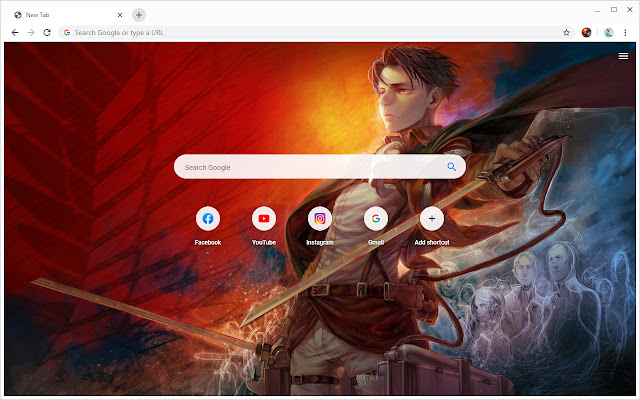 Levi Ackerman Attack on Titan New Tab