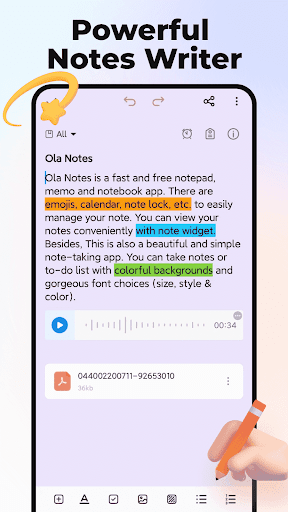 Screenshot Notepad, Notes, Easy Notebook