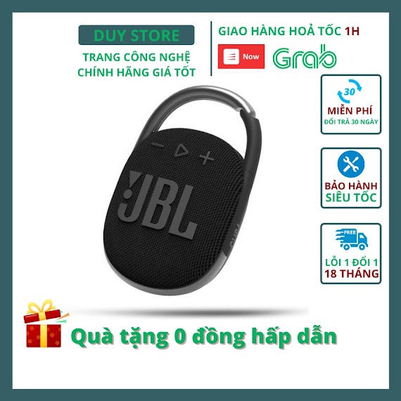 Loa Bluetooth Jbl Clip 4 - Chinh Hang Bao Hanh 12 Thang - Duystore