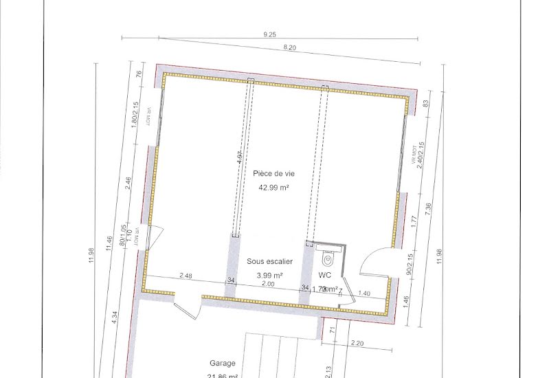  Vente Terrain + Maison - Terrain : 231m² - Maison : 90m² à Décines-Charpieu (69150) 