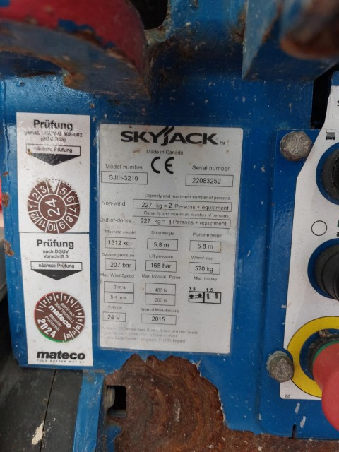 Photo de SKYJACK SJIII 3219