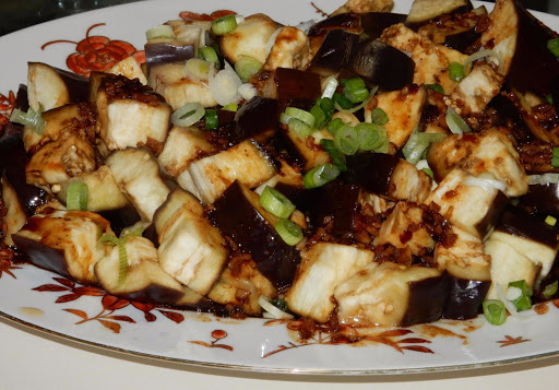 Steamed Eggplant In Garlic Sauce