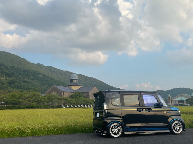 Nボックスカスタムの滋賀県立安土城考古博物館・稲穂とコラボ・ギャルソンD.A.D・IK_STYLE・世界に一台しかないオンリーワン車に関するカスタム事例の投稿画像9枚目