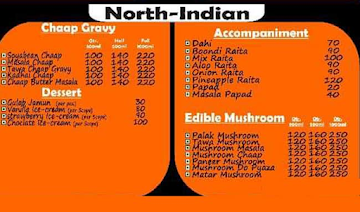 Punjabi Hatti menu 