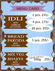 Mohini's Food menu 1
