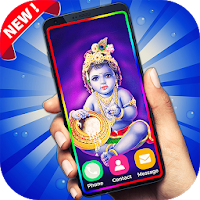 Jay Shree Krishna Live Wallpaper-Edge Borderlight