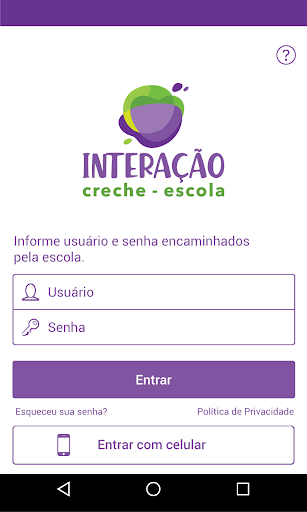 Interação Creche e Escola